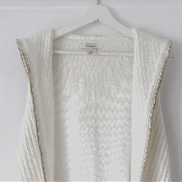 Francesca’s - Knit Vest w/Hood
